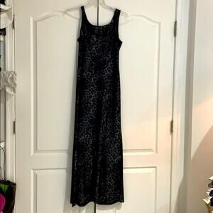 Mesmerize S animal print simple style maxi dress